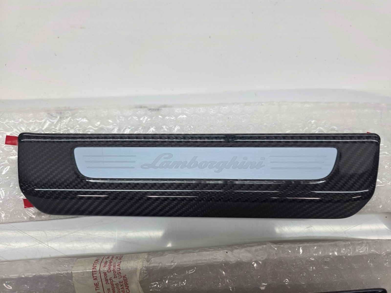 LAMBORGHINI URUS CARBON FIBER DOOR STEP KICK PLATES SCUFF PLATES OEM 4ML069641C