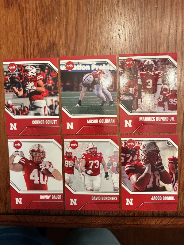 nebraska cornhuskers Amare Sanders Rowdy Bauer Jacob Brandl Mason Goldman Lot