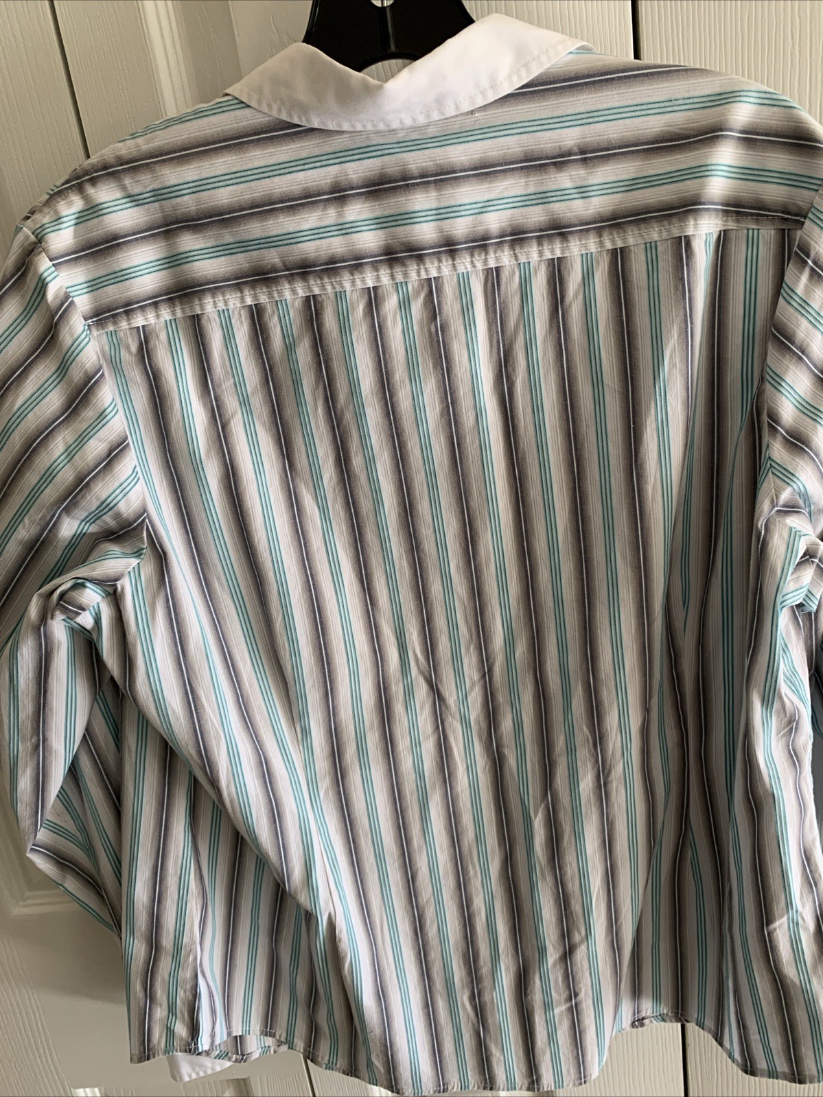 Pendleton Size 16 Button Down Striped Long Sleeve… - image 4