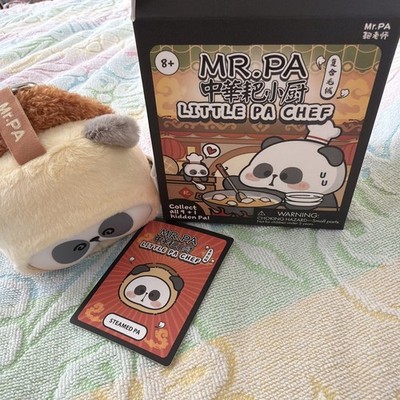 MR.PA Little Pa Chef Steamed Pa Panda Stuffed Animal Plush Toy,open box,new