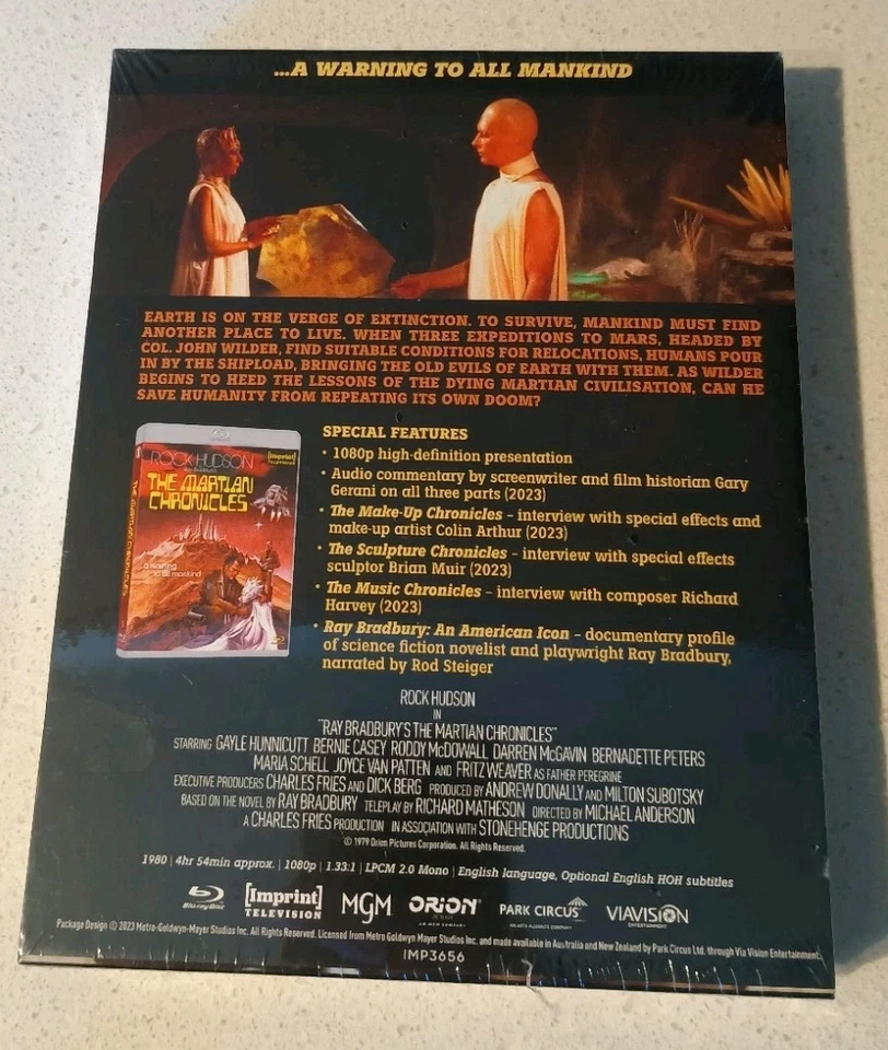 The Martian Chronicles Blu Ray Região B Nova Edição Limitada Impressão Lenticular - Imagem 2 de 2