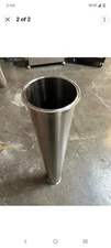 USED - 6" x 48" Sanitary Extract Tri-Clamp Spool / Column Stainless Steel 304