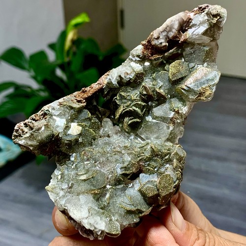 234G Natural calcite with Colorful sulfur iron Crystal quartz Mineral - Picture 3 of 21