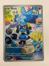 Carte Pokémon Riolu 215-198 SV1 Ecarlate et Violet AR  Mint (Neuf) FR