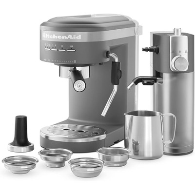 KitchenAid Semi-Automatic Espresso Machine and Automatic Milk Frother Attachment