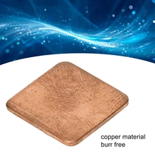 100pcs Copper Pad Shim Thermal Conductivity Burr Free Copper Shim Heatsink For