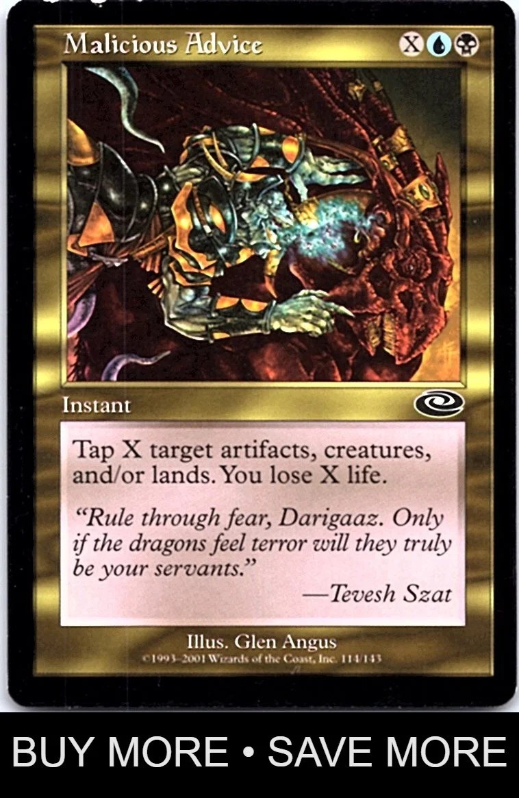 Malicious Advice LP PLS Planeshift MTG
