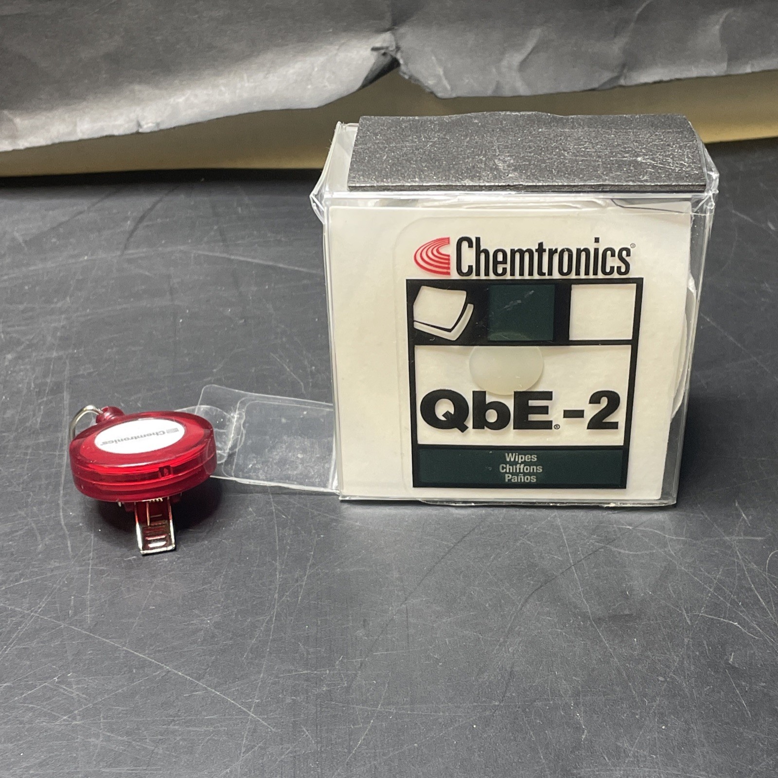 Chemtronics QbE-2 Fiber Optic Precision Endface Cleaning System 200 Wipes