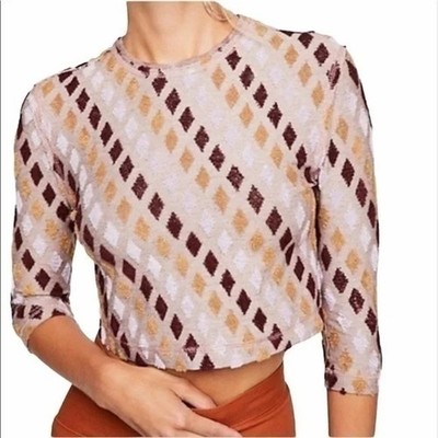 Free People Women's Magic Carpet Crop Top Size S