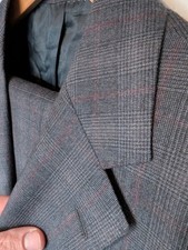 Magee Prince Of Wales Check Suit 44S / W38" 29"L