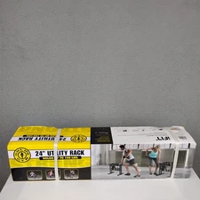 Gold's Gym 24" Utility Dumbbell Rack Stand Storage Steel Holds 160 lbs NEW