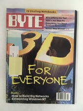 BYTE Magazine OCT 1996 Back Issue COMPUTER Magazine NT 4.0  Sizzling Notebooks
