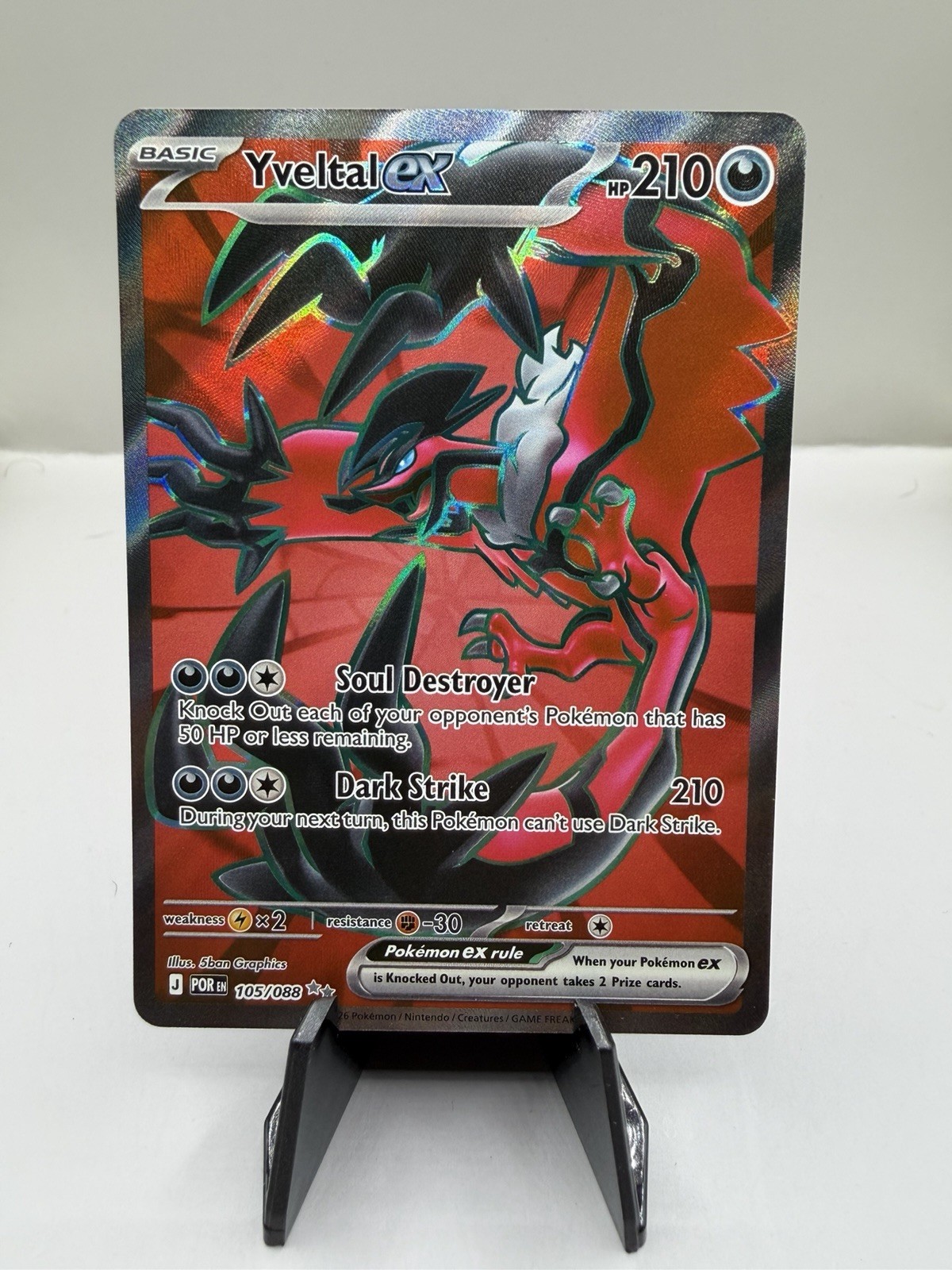 Pokemon TCG - Perfect Order - Yveltal Ex 105/088 Ultra Rare