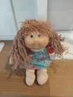 1991 Pretty Crimp And Curl Signed Cabbage Patch Doll Blue Eyes HASBRO ORG DRESS