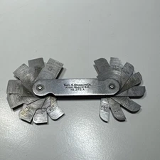 Starrett No. 272A Fillet or Radius Gage 16 Leaves 64ths Machinist Tool