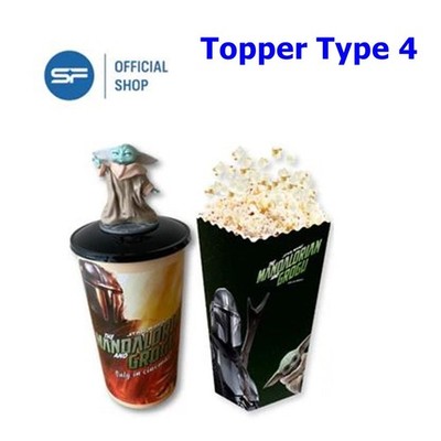 Grogu Manoalorian Topper Type 4 Cup Paper Popcorn Bucket Star Wars Movie Desig