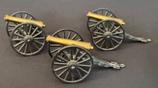 Lot of 3 VTG MFCO Brand Civil War Brass Cast Iron Cannon MFCO C1/2