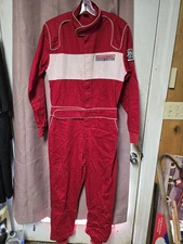 Red SFI American Racing Academy Drivers Race Firesuit Large  T97