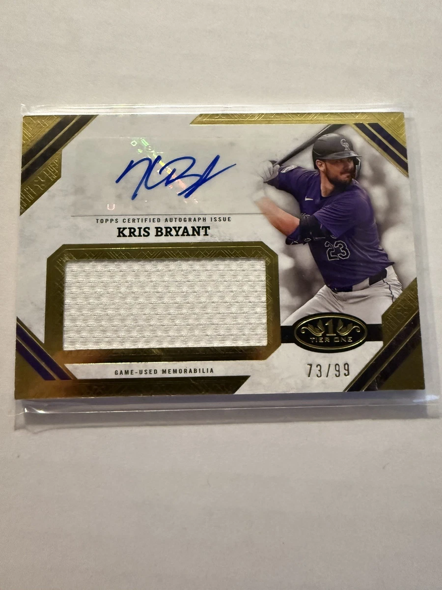 Kris Bryant Autographed Baseball Sports Trading Cards
