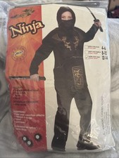 Forum Novelties Black Ninja Costume, Child Large New