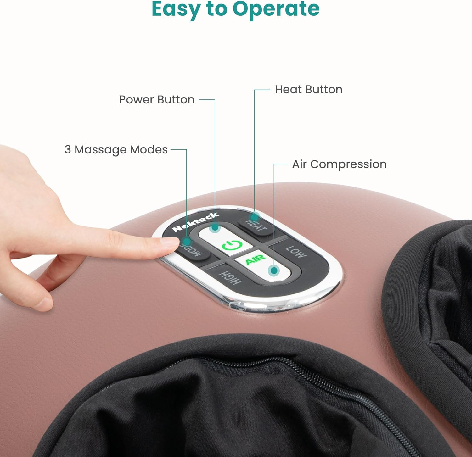 Shiatsu Foot Massager Machine with Soothing Heat, FSA Eligible Air Compression D