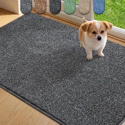 Mibao SoftStep Luxus Schmutzfangmatte 50x80 cm   Waschmaschinenfeste Fußmatte fü