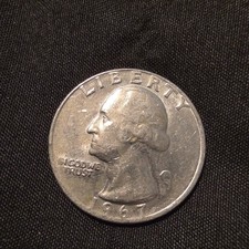 1967 Quarter No Mint Mark, Obverse And Doubled Die Reverse Error. (Very Rare)