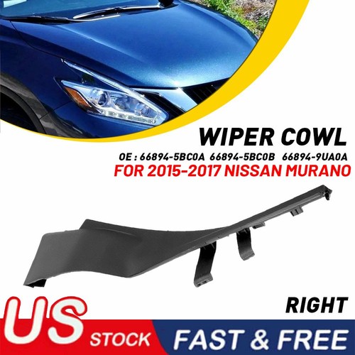 New Passenger Right Side Cowl Extension for Nissan Murano 2015-2017 USA