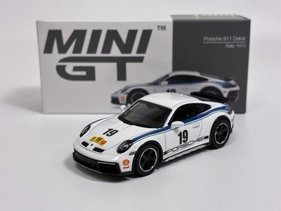 Porshe 911 Dakar Rally 1974 RHD 1:64 Maßstab Mini GT MGT01009R