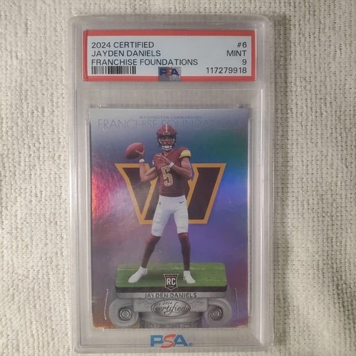 Jayden Daniels 2024 Certified Franchise Foundations PSA 9