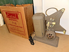 Antique Excel Model P-16 16 M. M. Movie Projector w/Box Steampunk