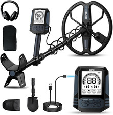 Rechargeable Metal Detector for Adults, 35H Battery Waterproof Gold Detector Kit