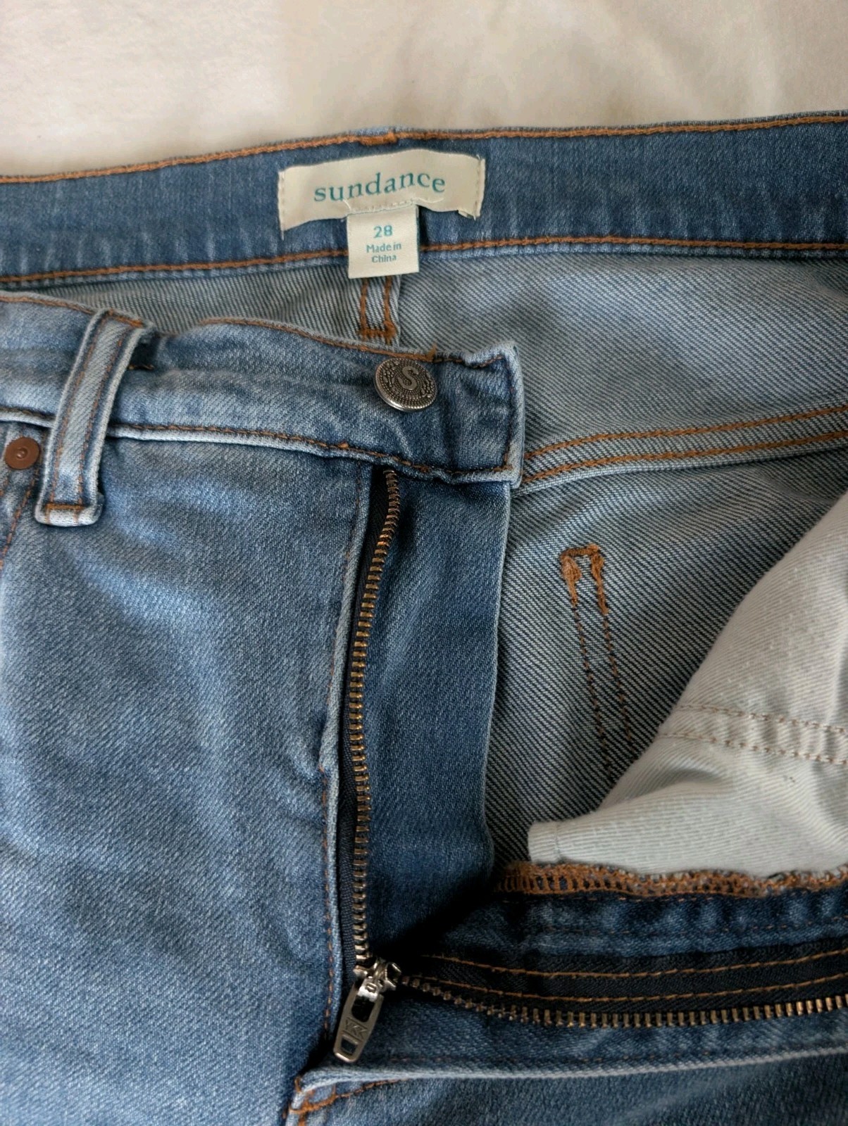 Sundance Elise Patchwork Embroidered Straight Leg… - image 10