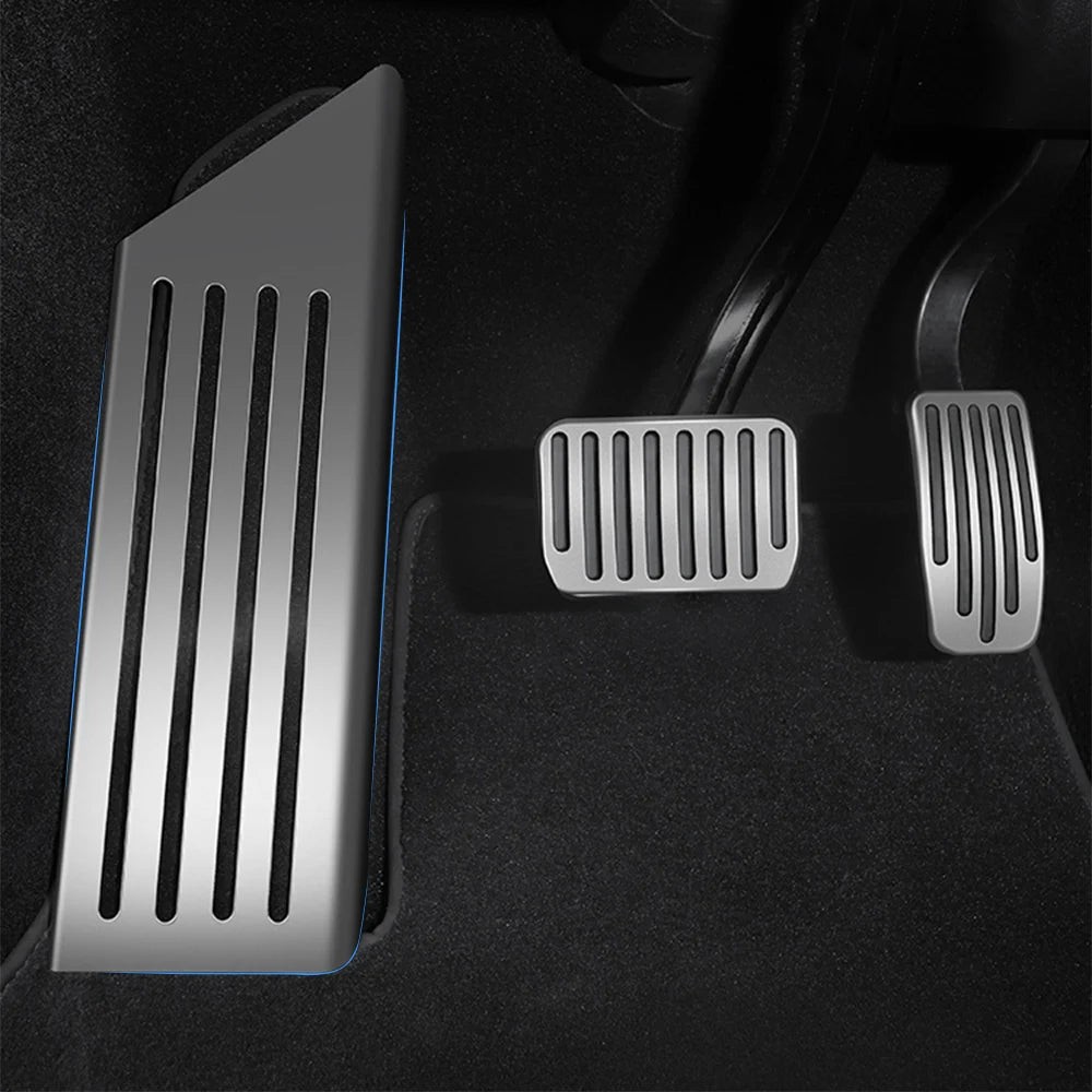 LEAP Car Foot Pedal Pads Covers for Tesla Model 3/Y 2017-2025 Aluminum Alloy +