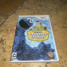 Sesame Street Cookie's Counting Carnival - Nintendo Wii CIB Tested FREE SHIPPING
