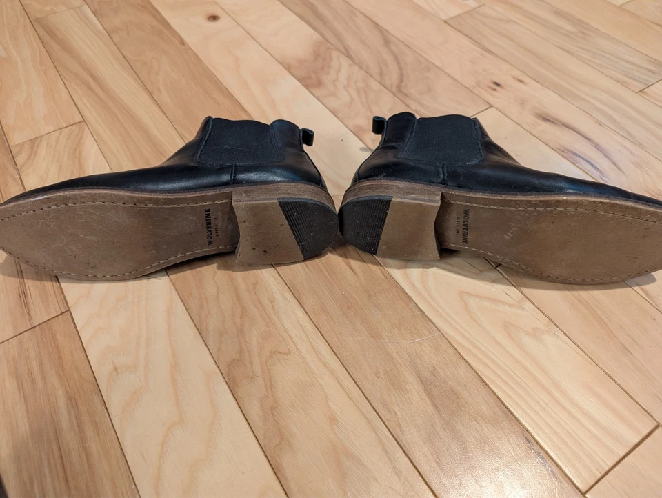 Botas clásicas Chelsea 1000 millas de cuero negras Wolverine para mujer talla 7,5 Foto 2 de 4