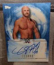 Topps 2017 WWE UNDISPUTED Cesaro Autograph Card UA-C # 46 /199 /Claudio AEW