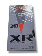 ⚡JVC XR 240 VHS 240 minuti cassetta vuota videocassetta nuova confezione originale sigillata⚡