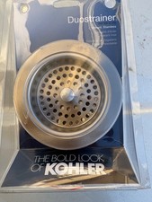 Kohler Duostrainer Kitchen Sink Basket Strainer with Steel Finish R8799-C-VS