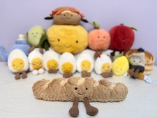 Jellycat Very Rare Retired OG Amuseables Baguette, New With Tags, Genuine