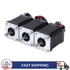 3pcs Nema 17 Stepper Motor 1.8deg 60Ncm(84.97oz.in) 2.1A 42x60mm 4 Wires