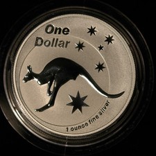 Australia Dollar $1 2005 Kangaroo .999 Fine SILVER 31g (T24) 110.36 per troy oz