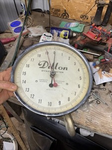 Dillon 20 000 LBS AP Dynamometer 100 LB Div 10" Dial w 1 29286 Shackle