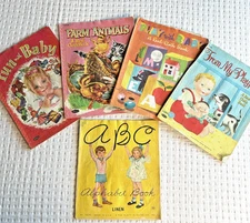 Vintage 1950s Real Cloth Books Whitman Publishing Mid Century Platt Munk 1939