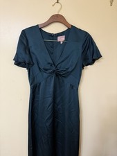 Show Me Your Mumu Green Twist Front Dress Small Short Sleeve