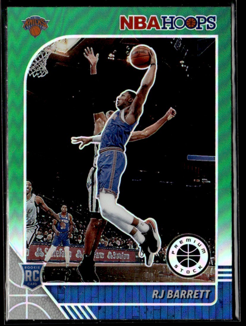 2019-20 Hoops Premium Stock Prizms Green RJ Barrett Rookie #201