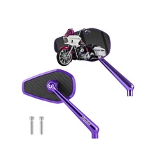 Advanblack Axion Performance Style Mirrors Universal Motorcycle Rear View Mir...