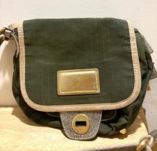 Marc by Marc Jacobs Metallic Green Crossbody Bag Handbag Purse