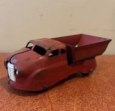 1930s 6" Wyandotte Dump Truck Bullet Nose Toy Pressed Steel Red Nice 
