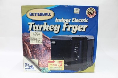 Masterbuilt - Butterball Indoor Electric Turkey Fryer, Black - 20010611
